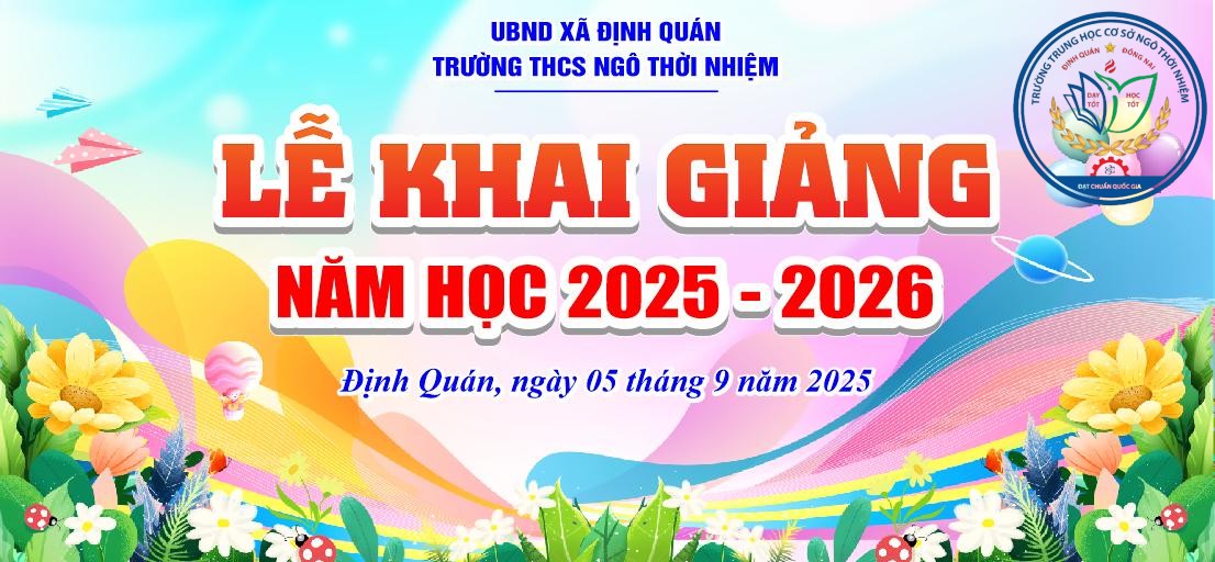 Lễ khai giảng trường THCS Ngô Thời Nhiệm năm học 2025 2026